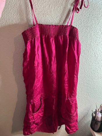 Combishort rose satin camaïeu neuf