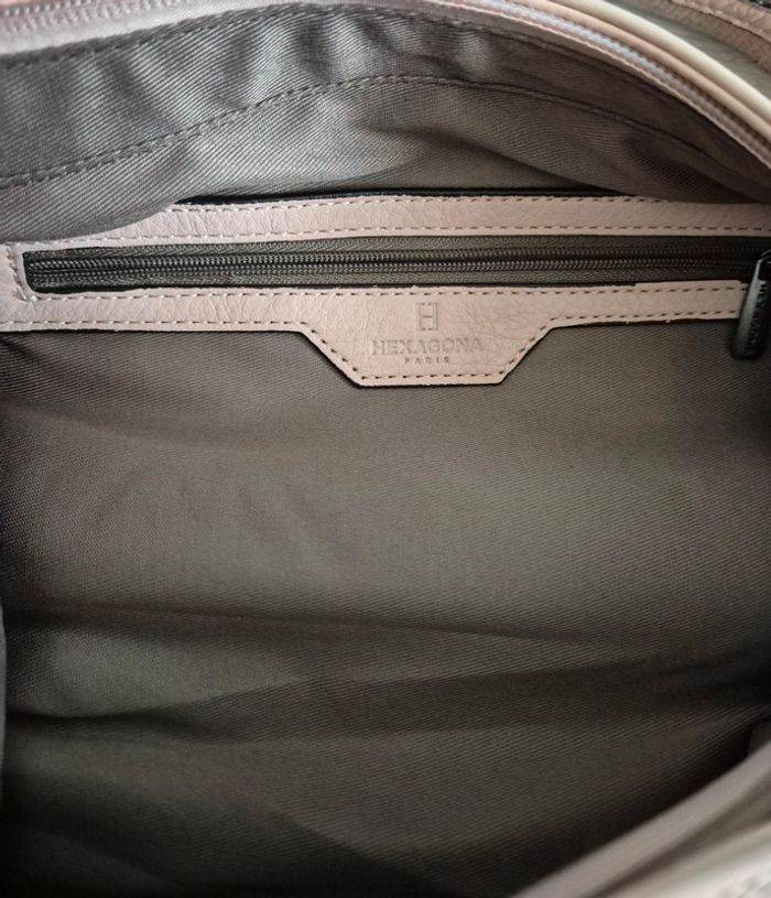 Sac à main Hexagona en cuir - photo numéro 7