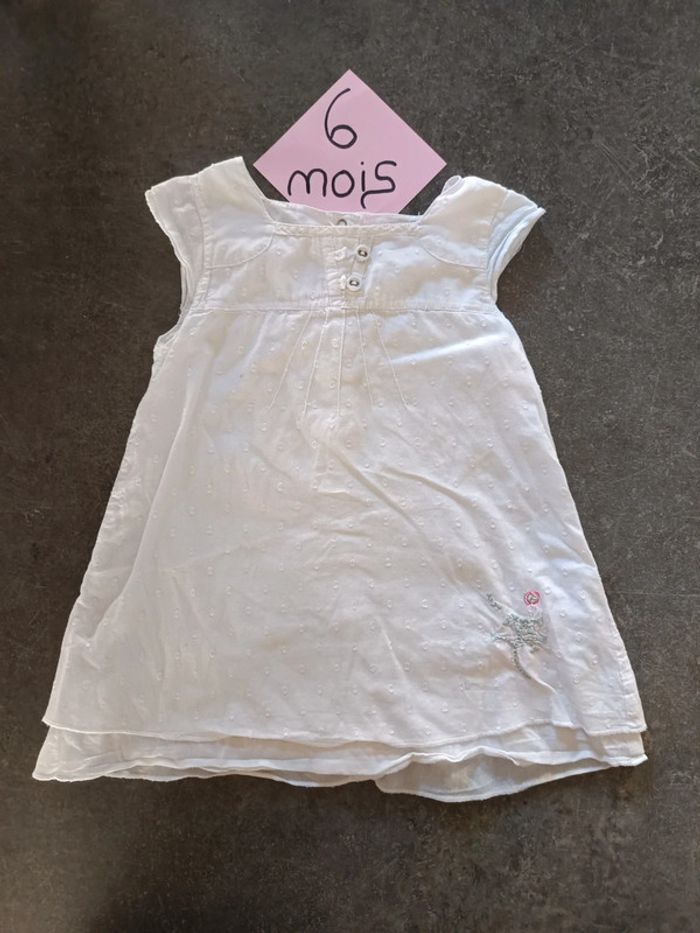 Robe été blanche 6 mois