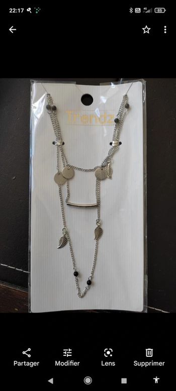 Collier fantaisie multi rangs