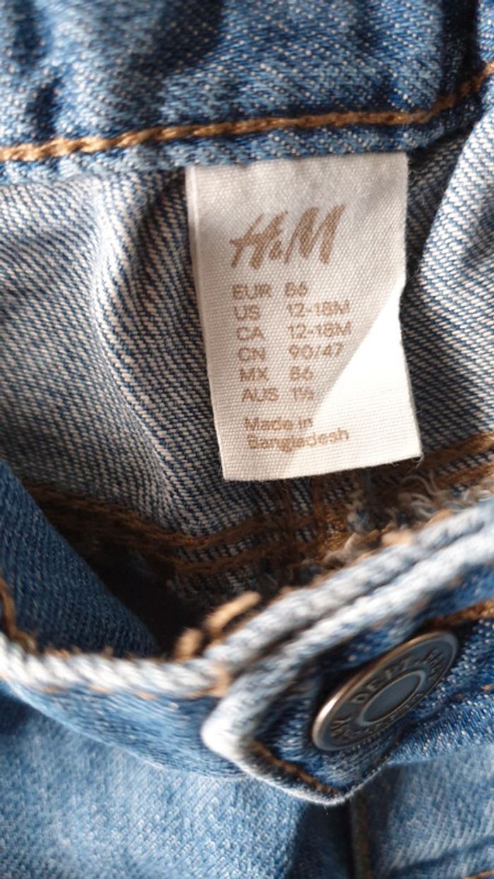 Jeans bébé garçon, taille 12 - 18 mois, H&M - photo numéro 2