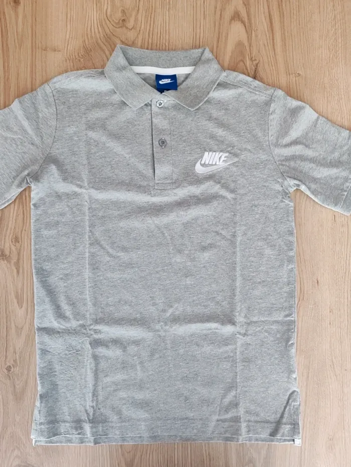 Polo homme taille L t-shirt Nike gris - photo numéro 3