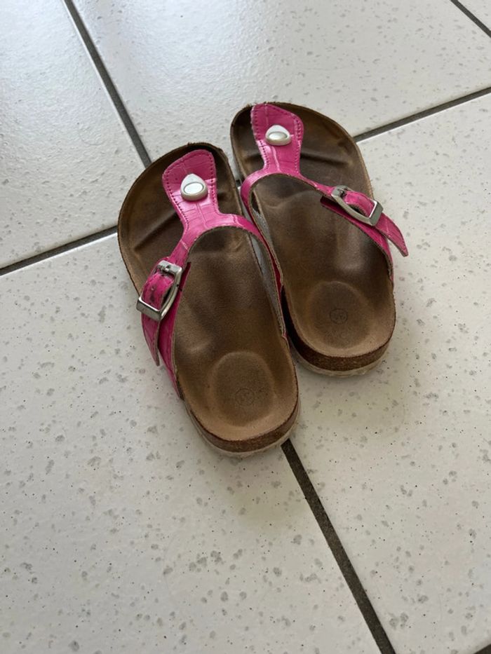 Tongs fille taille 31 rose - photo numéro 2