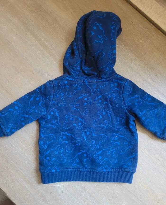 Pull zippé 3 mois - Du Pareil au même - photo numéro 4