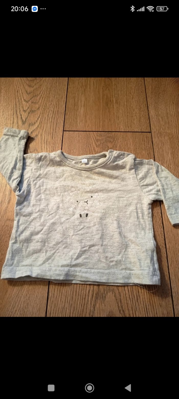Lot T-shirts manches longues 3 mois - photo numéro 5