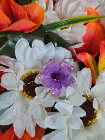 Bague fleur ajustable