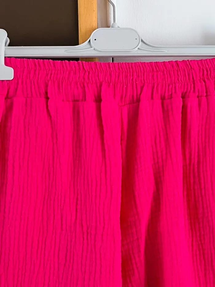 Short rose fushia gaz de coton TU 38 à 44 - photo numéro 10