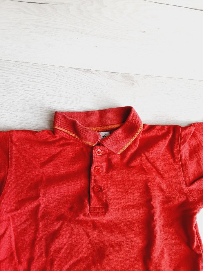 Vêtement bébé garçon tee-shirt manches courtes polo rouge Early dans 23 mois 2 ans - photo numéro 2