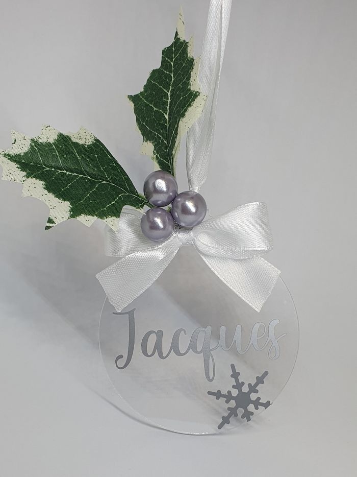 Boule de noël personnalisée