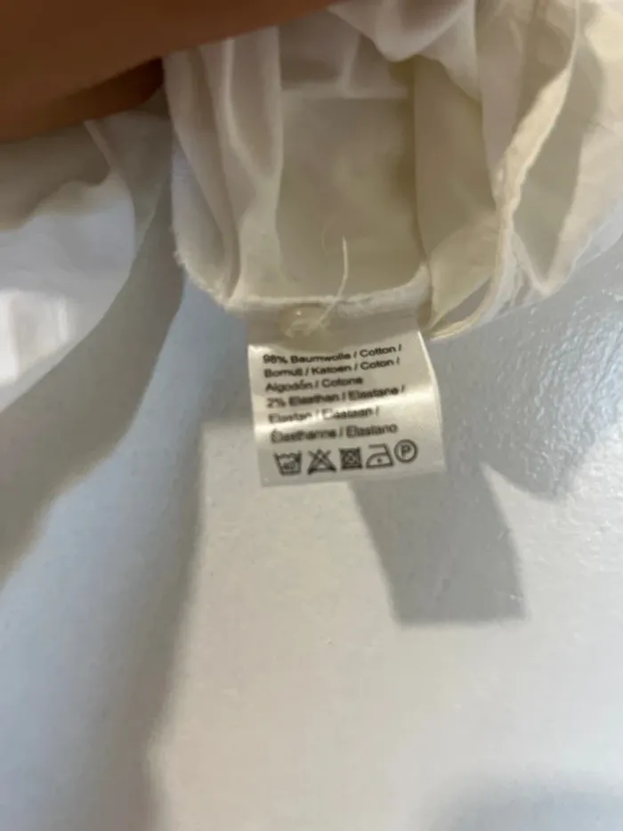 Chemise basique blanche en coton chic parisienne pour le travail ou casual - taille 38 - neuve - photo numéro 4