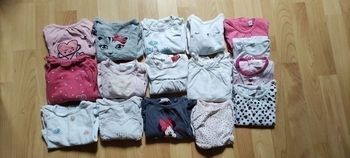 Lot  +80 habits fille 3 mois