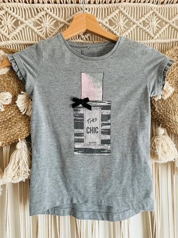 T-shirt gris 7 ans