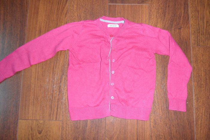 Gilet cardigan rose Fille, Okaidi, Taille 5 ans