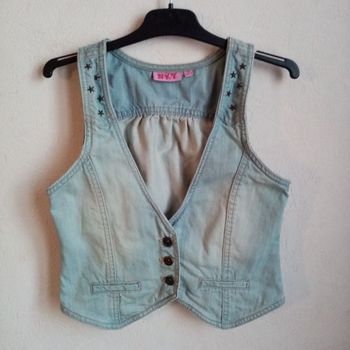 Gilet en jeans fille 💙