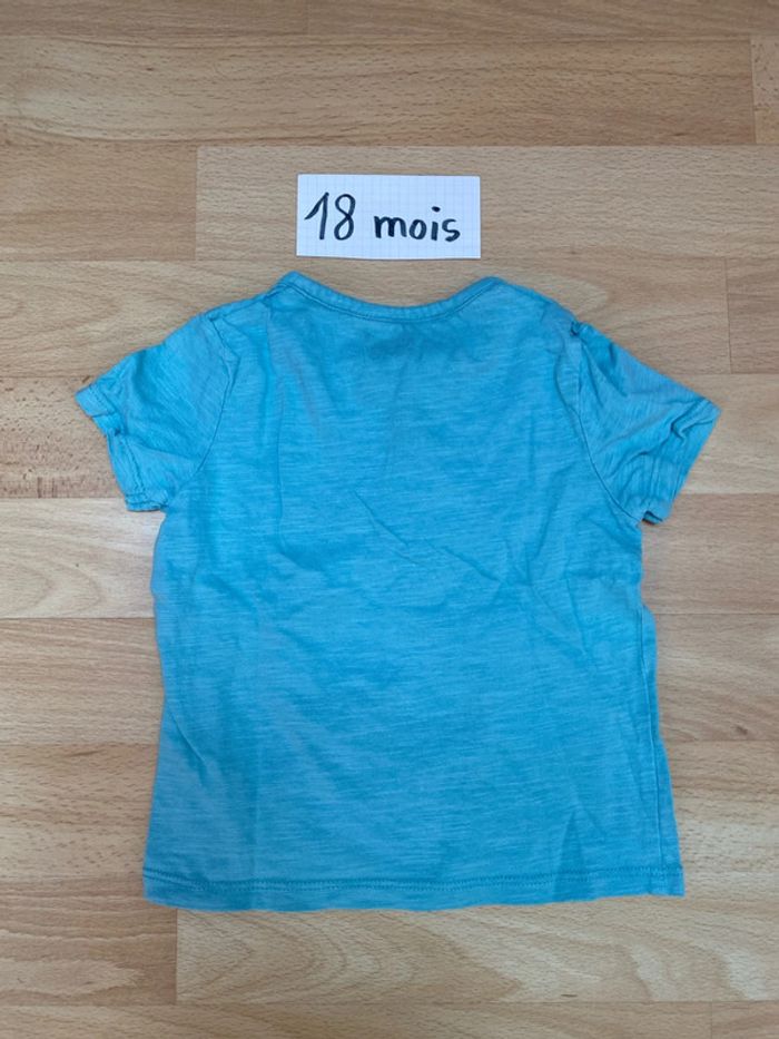 Teeshirt turquoise 18 mois Kiabi - photo numéro 2