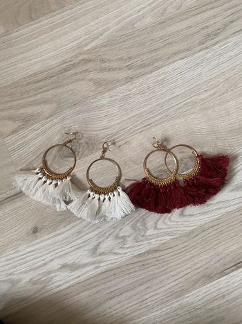 Lot de 2 paires de boucles d’oreilles