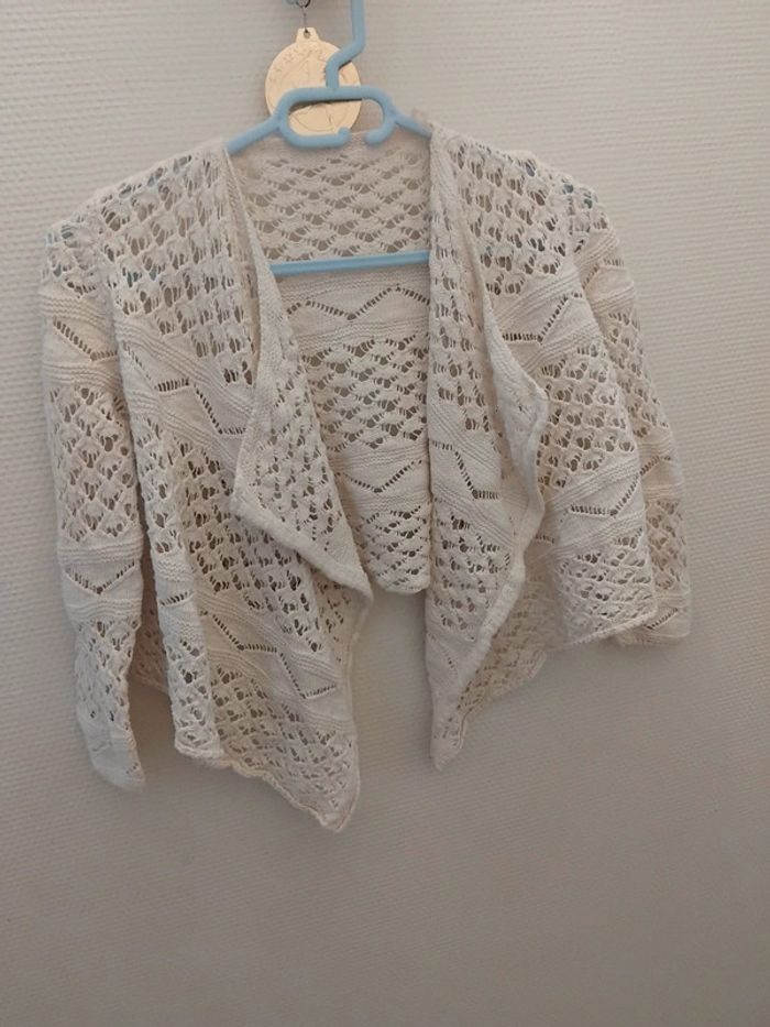 Gilet dentelle fille 8ans