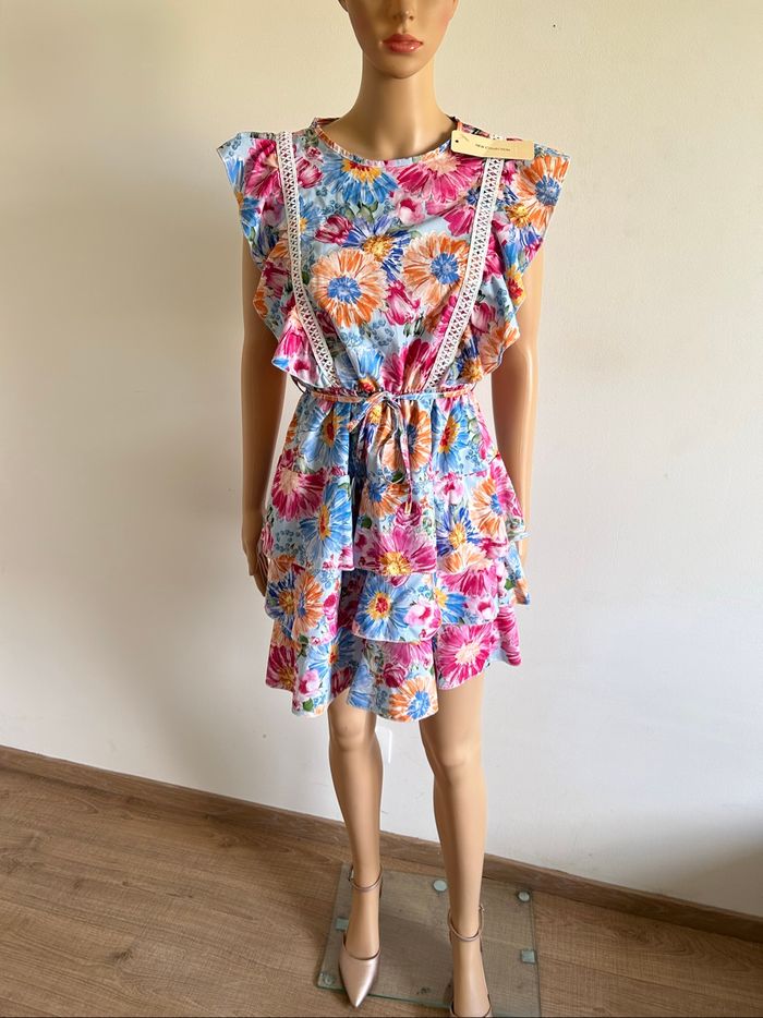 Robe d’été imprimée neuve sans manches New Collection taille unique - photo numéro 3