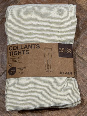 Collants beige/dorés 35/38