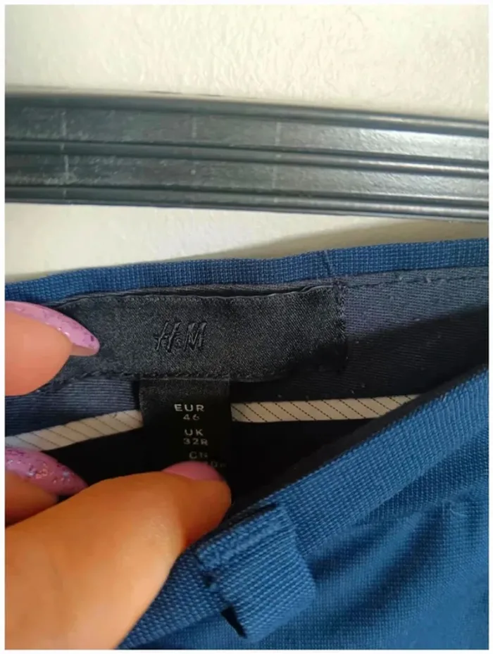 C27 pantalon marine H&M 46 - photo numéro 3