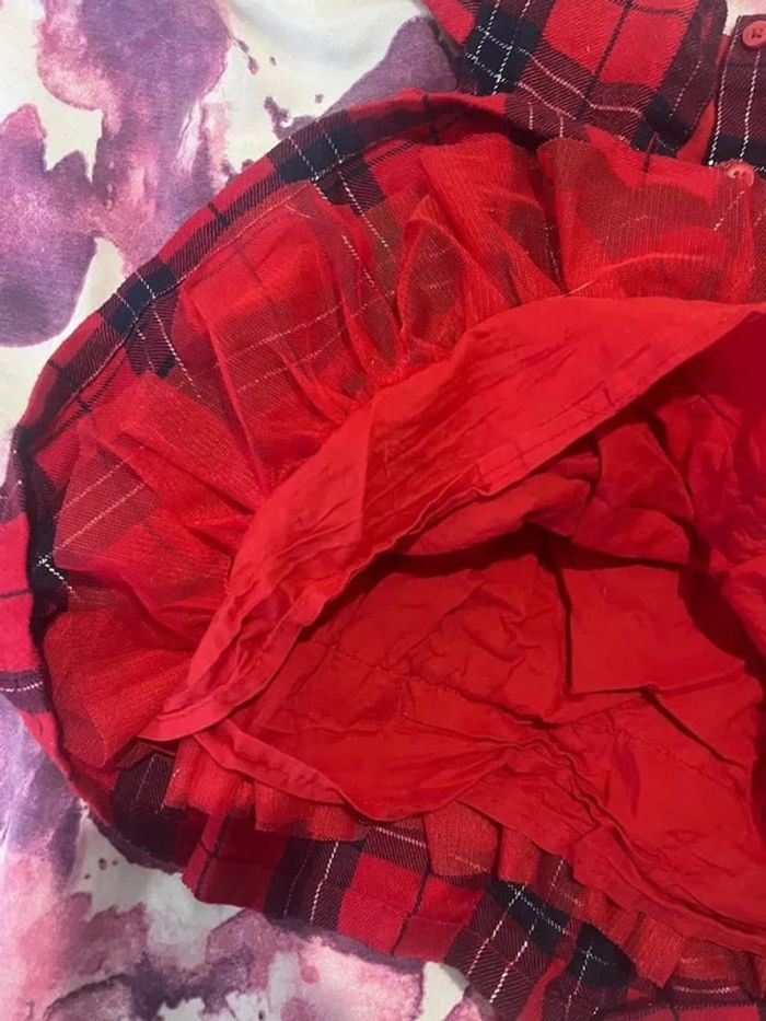 Robe à carreaux rouge - photo numéro 3