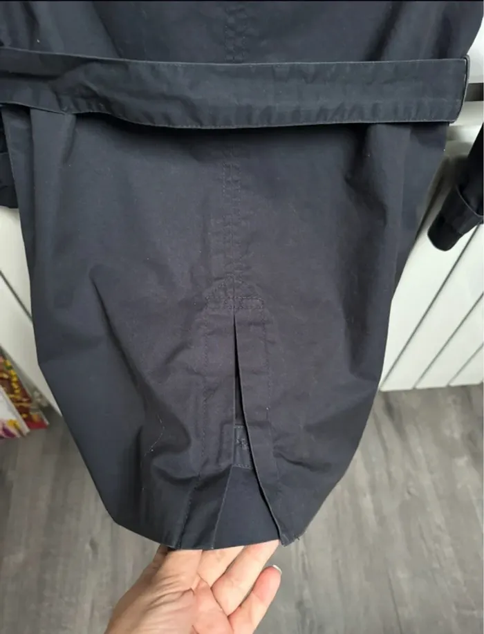 Trench bleu marine Zara fille 7/8 ans - photo numéro 11