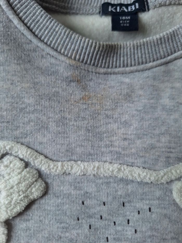 Sweat molletonné taille 18 mois - photo numéro 4
