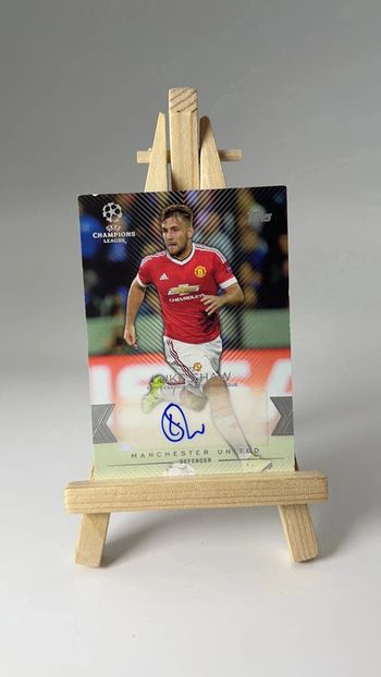Luke Shaw - cla-lsh - Manchester United - Topps Showcase Champions League - Auto
