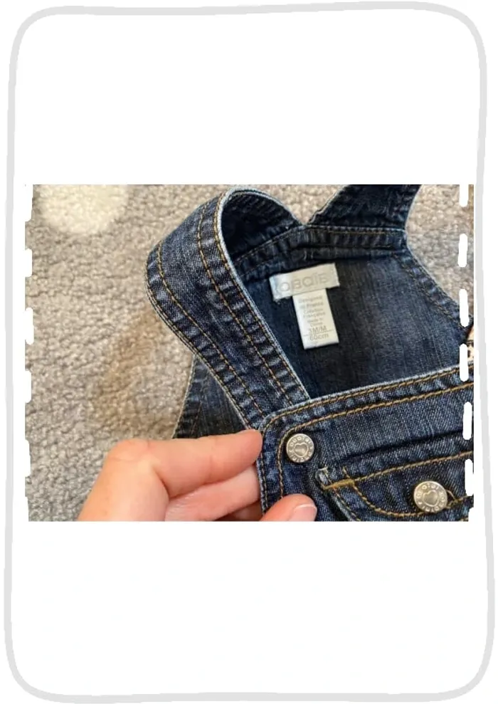 Obaibi Robe Jean & Pull Coeurs Taille 3 mois/60 cm - photo numéro 4