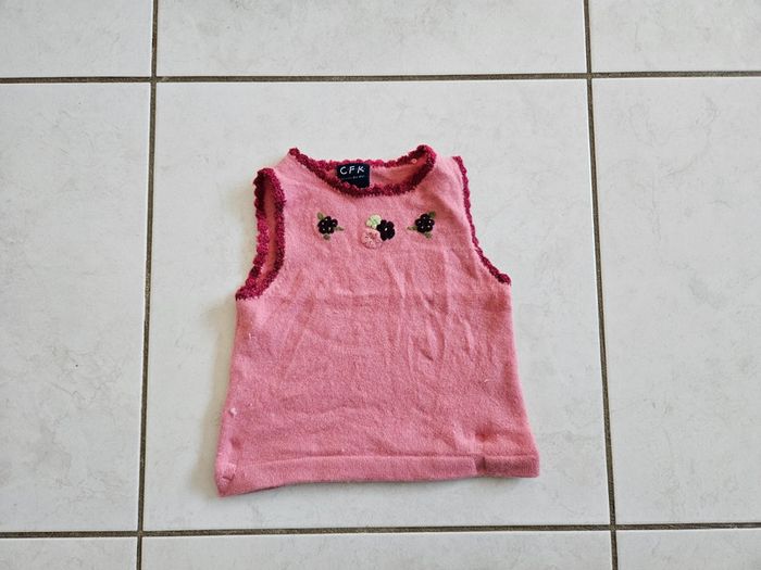 Pull sans manches fille CFK 4/5 ans BBF4