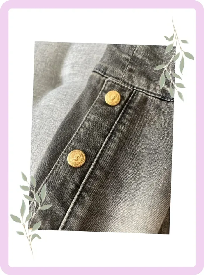 Jean Gris à Détails Tête de Lion – Balmain – Taille 40 🐾 - photo numéro 5