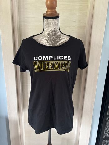 T-shirt noir Complices Workwear – taille XL