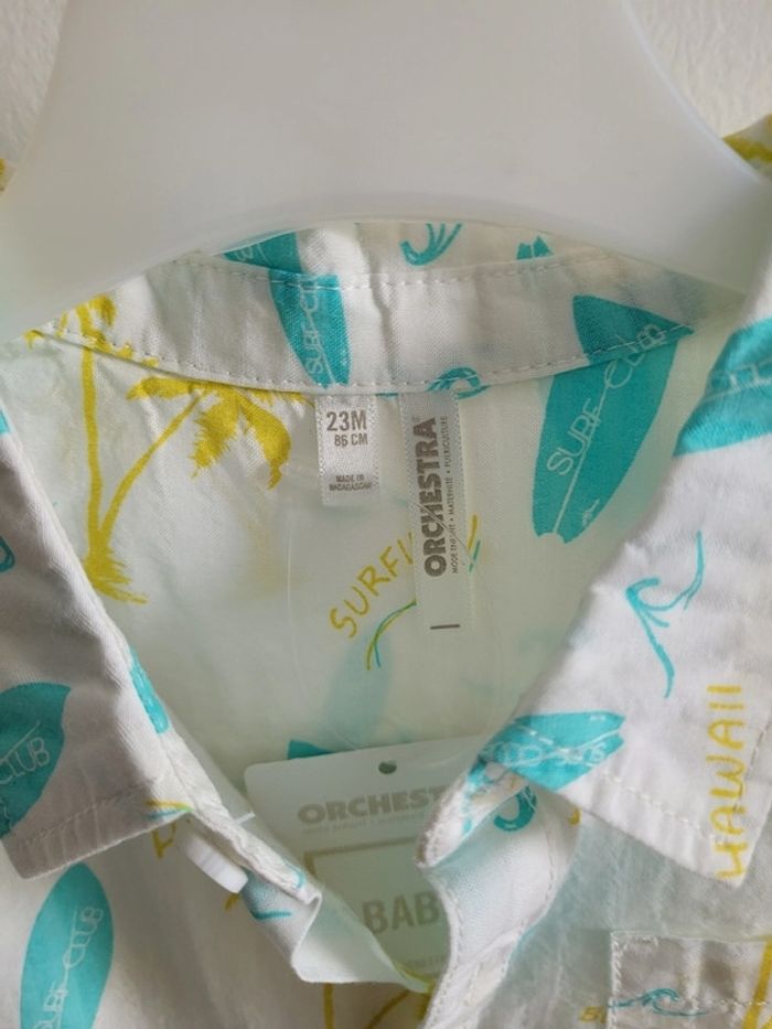 chemise manches courtes orchestra 23 mois - photo numéro 3