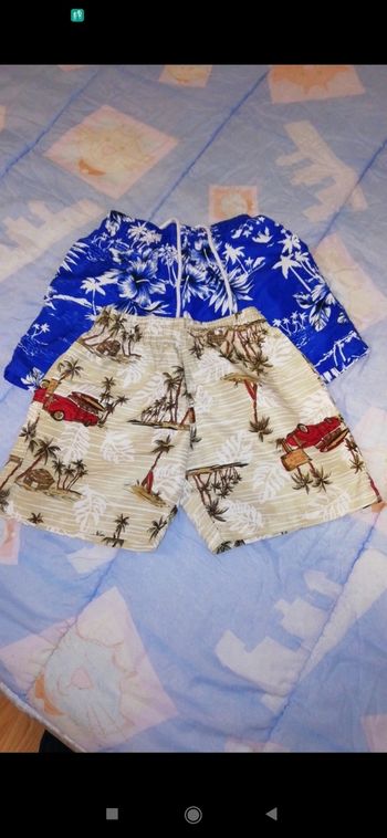 Lots 2 short de bain taille 4 ans