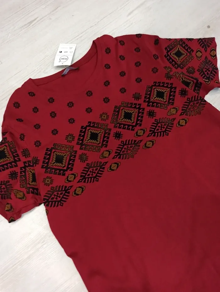 Tee shirt bordeaux homme - photo numéro 2