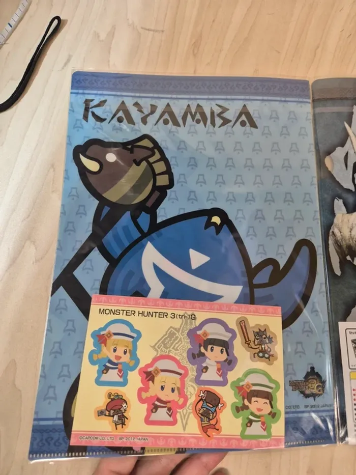 Set 2 pochettes à coin + Stickers Monster Hunter 3G - photo numéro 4