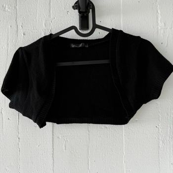 Gilet boléro, noir, Mim taille XS Y2K Convient à un petit S