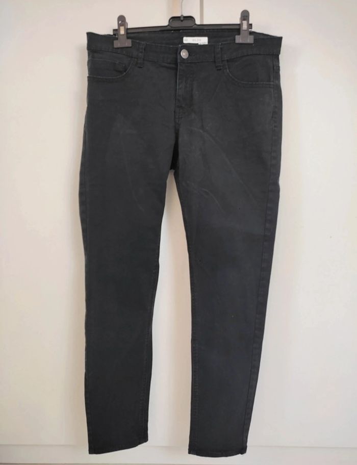 Jean slim noir Kiabi 40