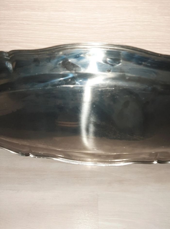 Grand plat de service ovale Guy Degrenne - Inox 18/10 - photo numéro 7