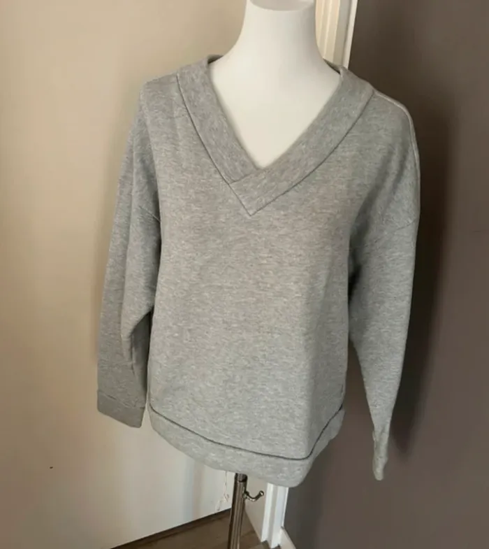 Cos sweat gris coton oversize femme, taille S/36 - photo numéro 2