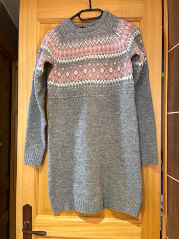 Robe pull gris 