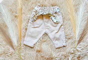 Jean ceinture fleurie