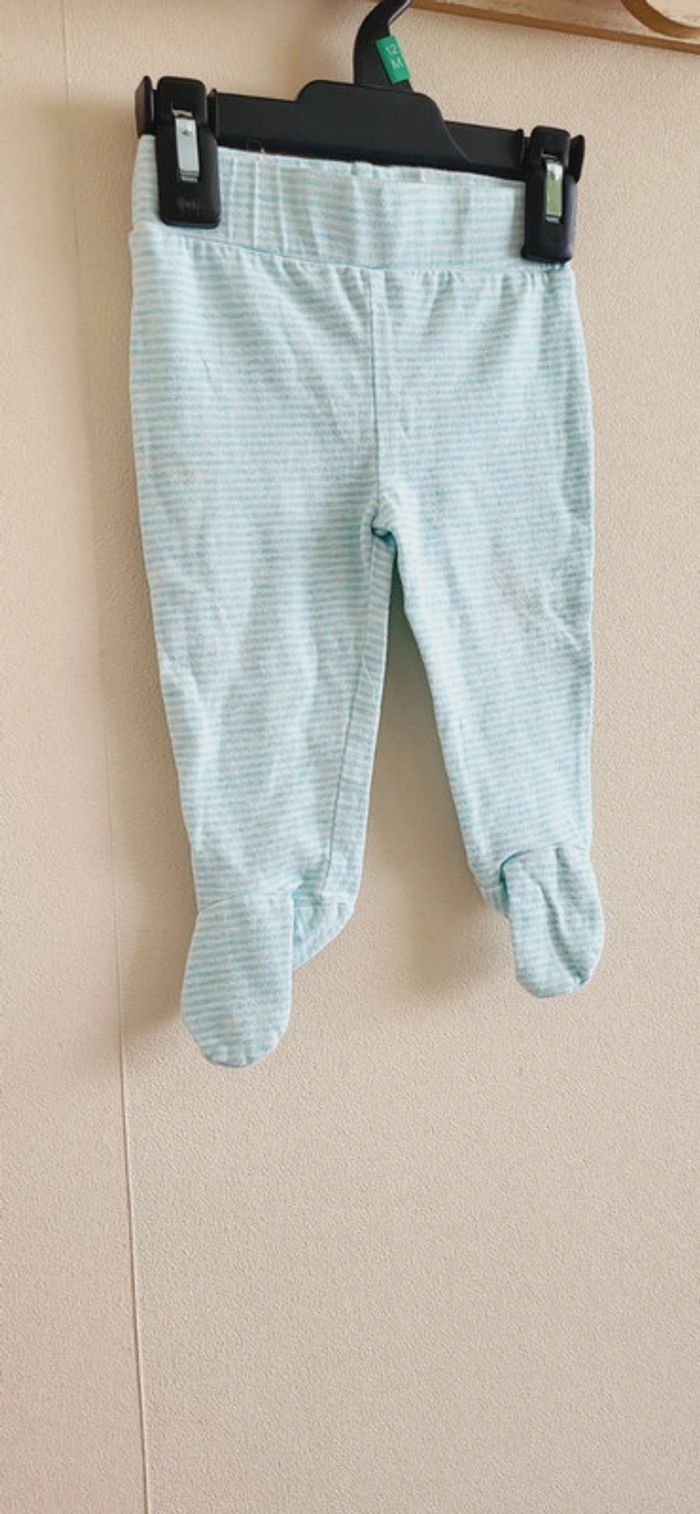 Pantalon pied bleu turquoise 6 mois Zeeman - photo numéro 2