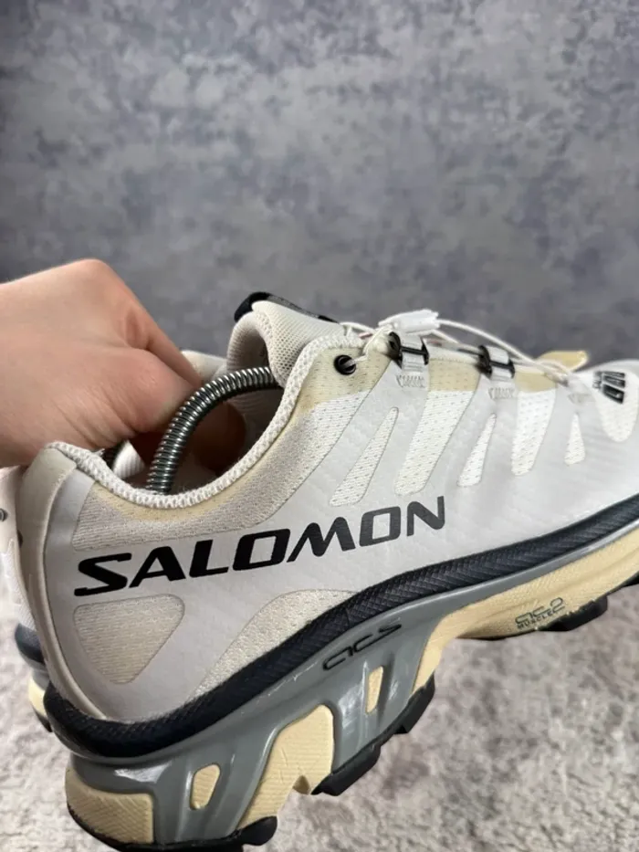Salomon XT-4 OG - White Lunar Rock - White & Beige & Blue - photo numéro 16