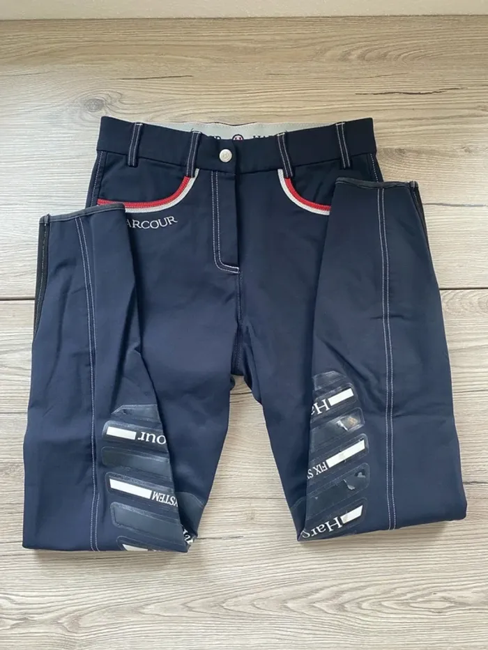 Pantalon d’équitation Harcour – Taille 34 – Bleu Marine - Très bon état