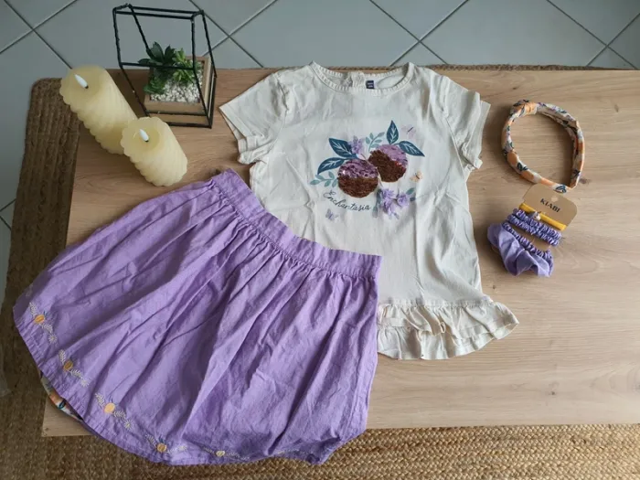 Lot jupe + Tee-shirt  taille 10 ans en très bon état 💜 sergent major
