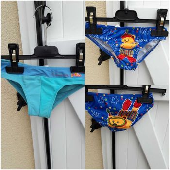 Lot de 2 slips de bains garçons en 2 ans