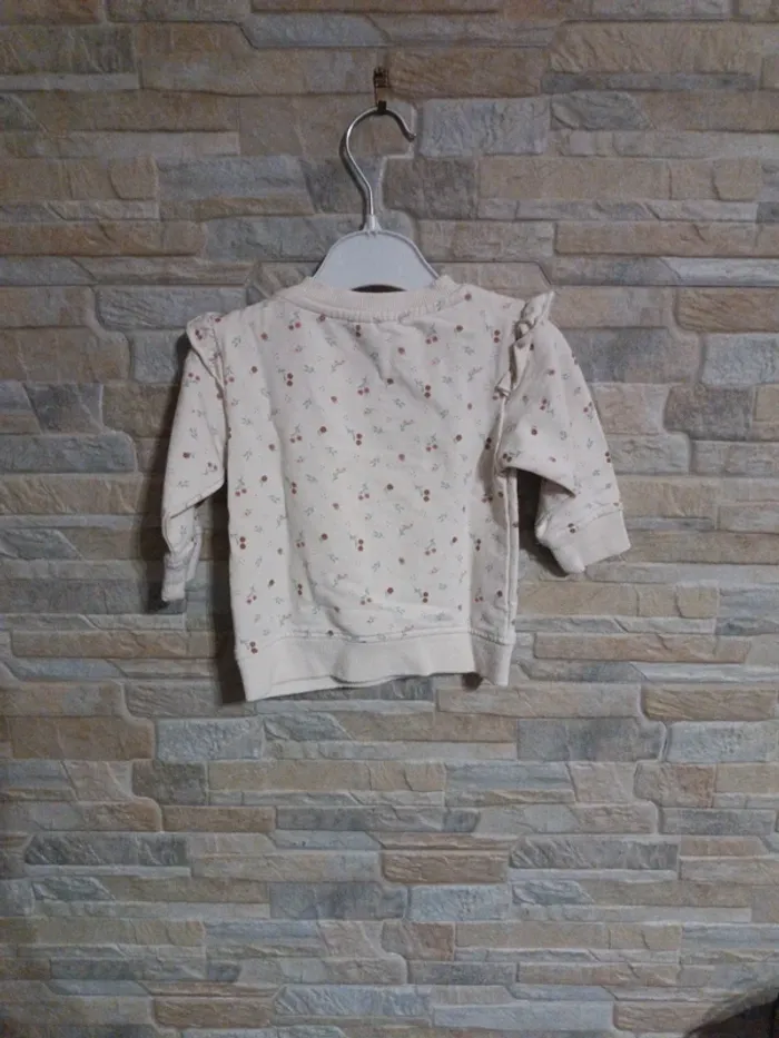 Sweat écru fleuri Zeeman 3M - photo numéro 2