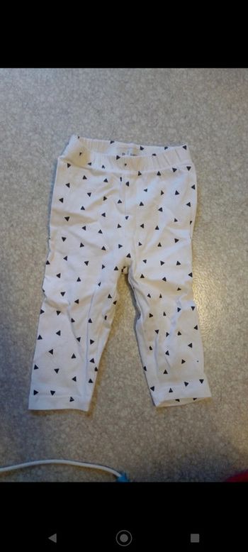 Leggings blanc triangles neuf