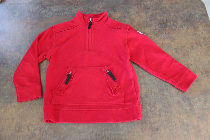 Pull polaire rouge garçon 6 ans Orchestra
